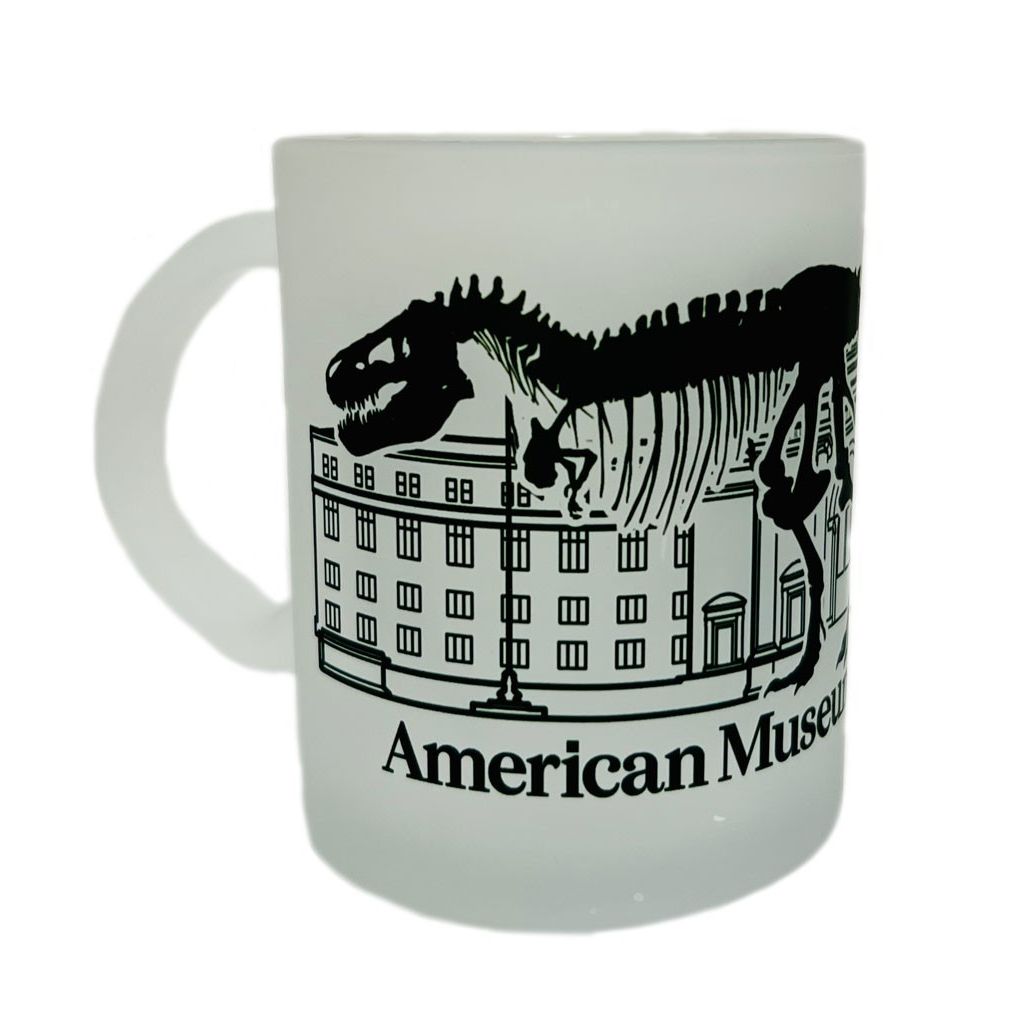 AMNH Frosted Glass T. Rex Mug | AMNH Shop