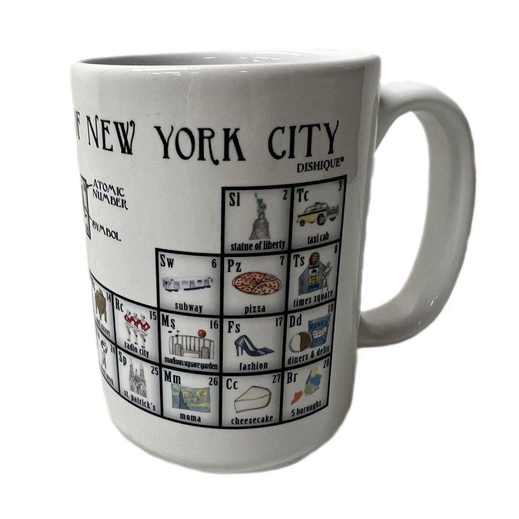 Periodic Table of New York City Porcelain Mug