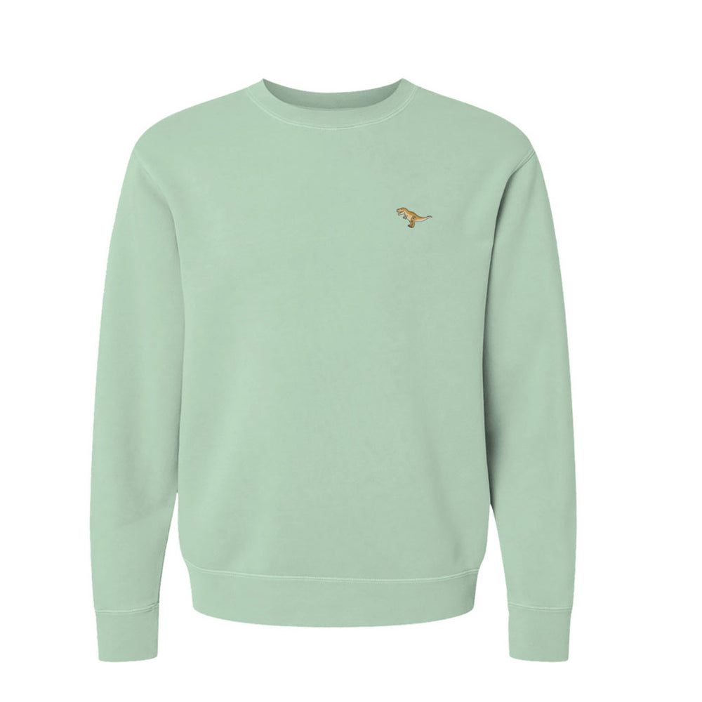 Adult Lime Green Fleece T. Rex Sweatshirt