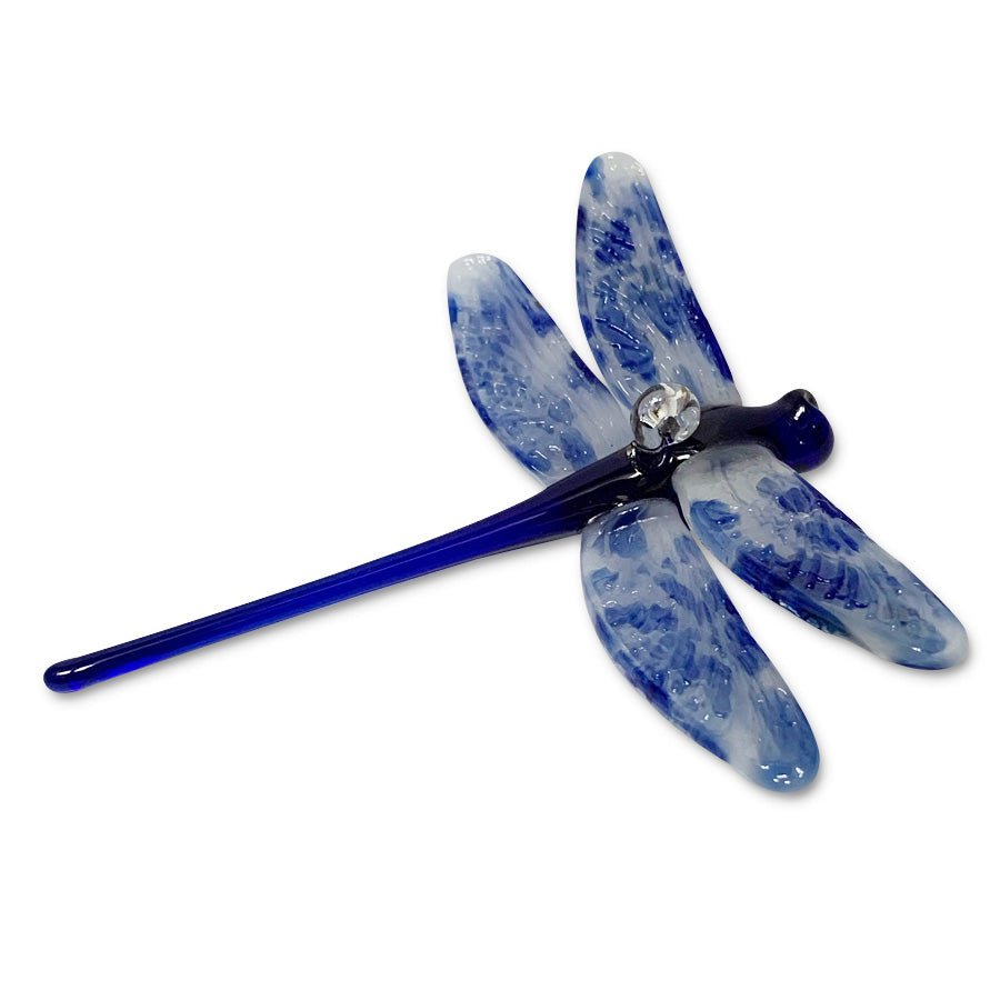 Blown Glass Dragonfly Ornament