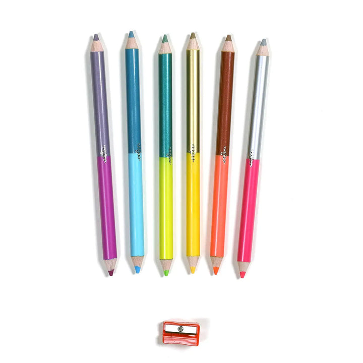 Butterflies 6 Jumbo Double Sided Pencils