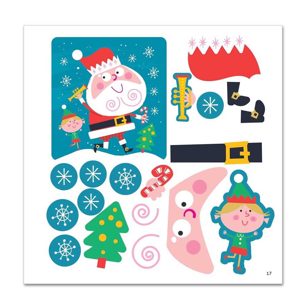 First Fun Sticker Painting: Christmas: 12 Colorful Scenes to Create (Happy Fox Books) Screen-Free Holiday Paint-by-Sticker Activity
