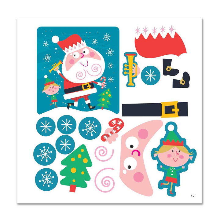 First Fun Sticker Painting: Christmas: 12 Colorful Scenes to Create (Happy Fox Books) Screen-Free Holiday Paint-by-Sticker Activity