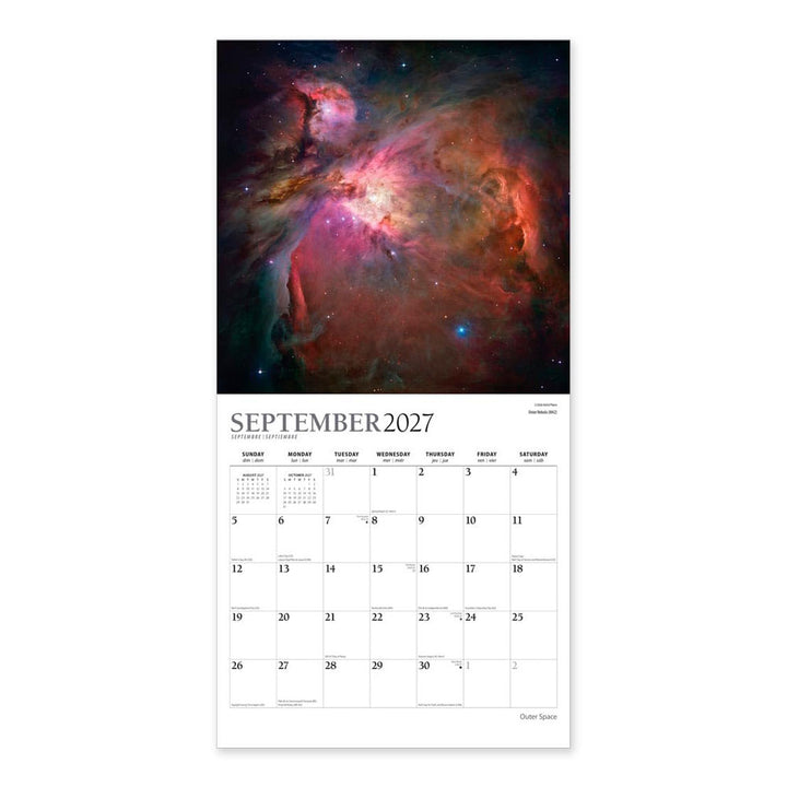 Outerspace 2027 Wall Calendar