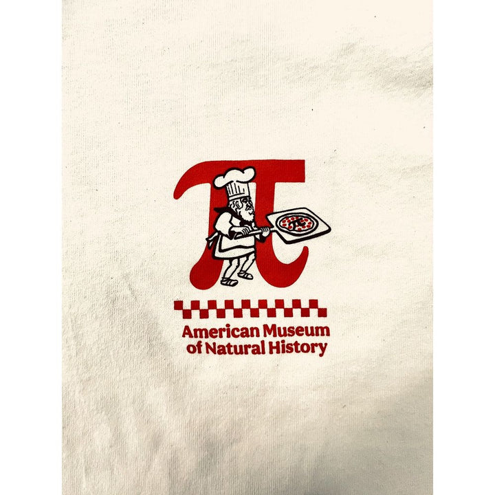 Adult Unisex Archimedes' Pizza Pi T-Shirt front closeup
