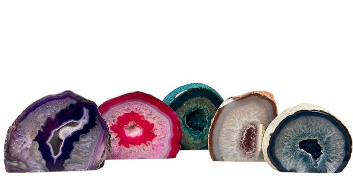 Assorted Dyed Agate Geodes