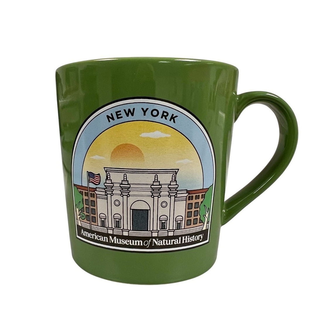 Large AMNH Facade Green Souvenir Mug