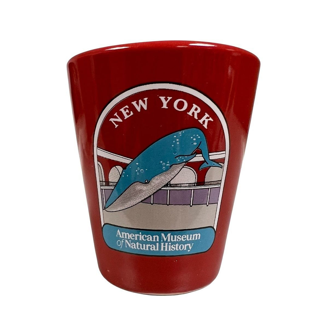 Red Ceramic AMNH New York Shot Glass