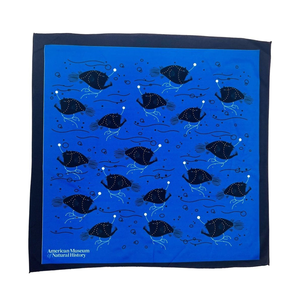 AMNH Anglerfish Square Bandana Scarf details