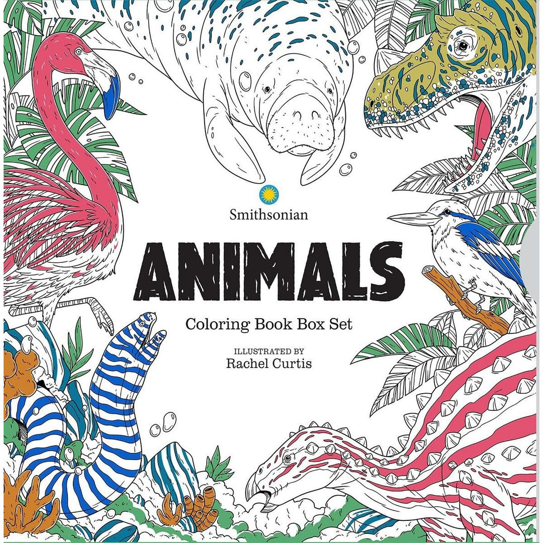 Smithsonian Animals Coloring Book Box Set