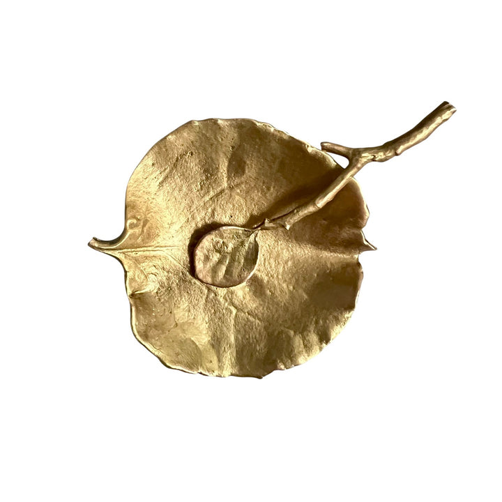 Michael Michaud Gilded Aspen Salt Dish and Spoon
