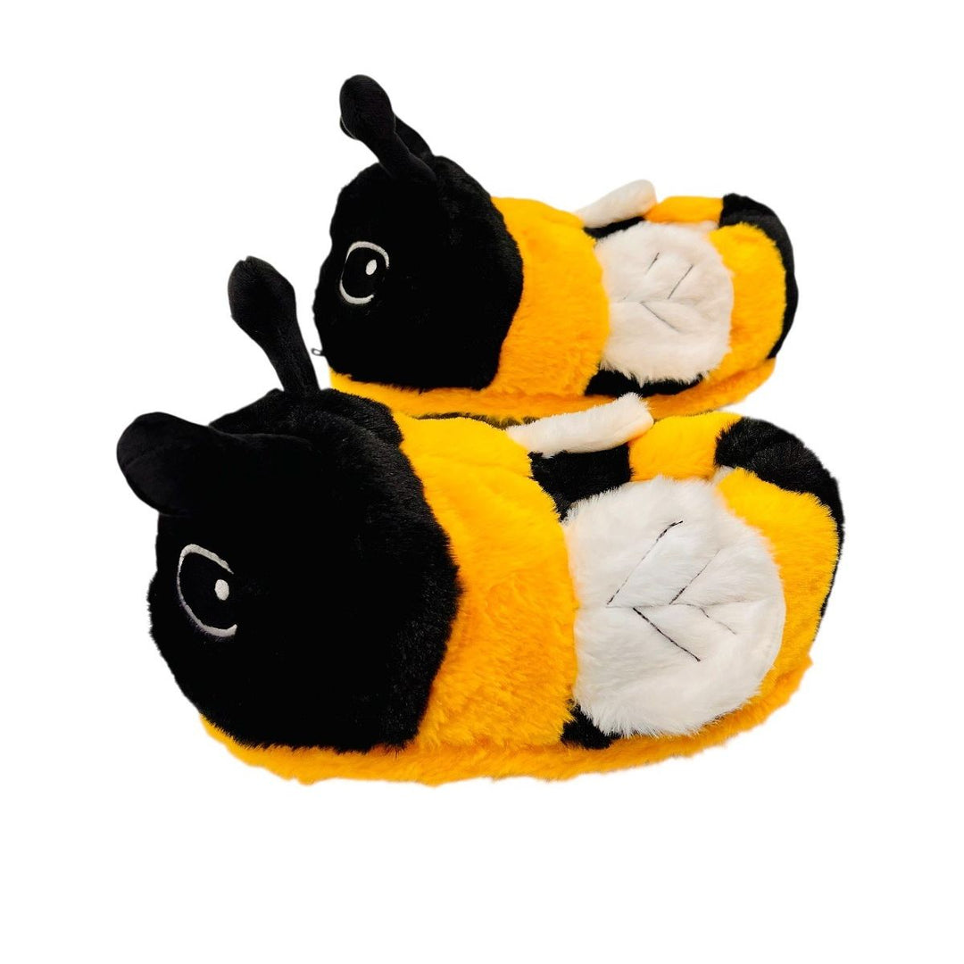 Adult Fuzzy Bee Slippers