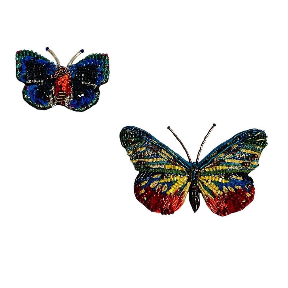 Assorted Beaded Butterfly Pins