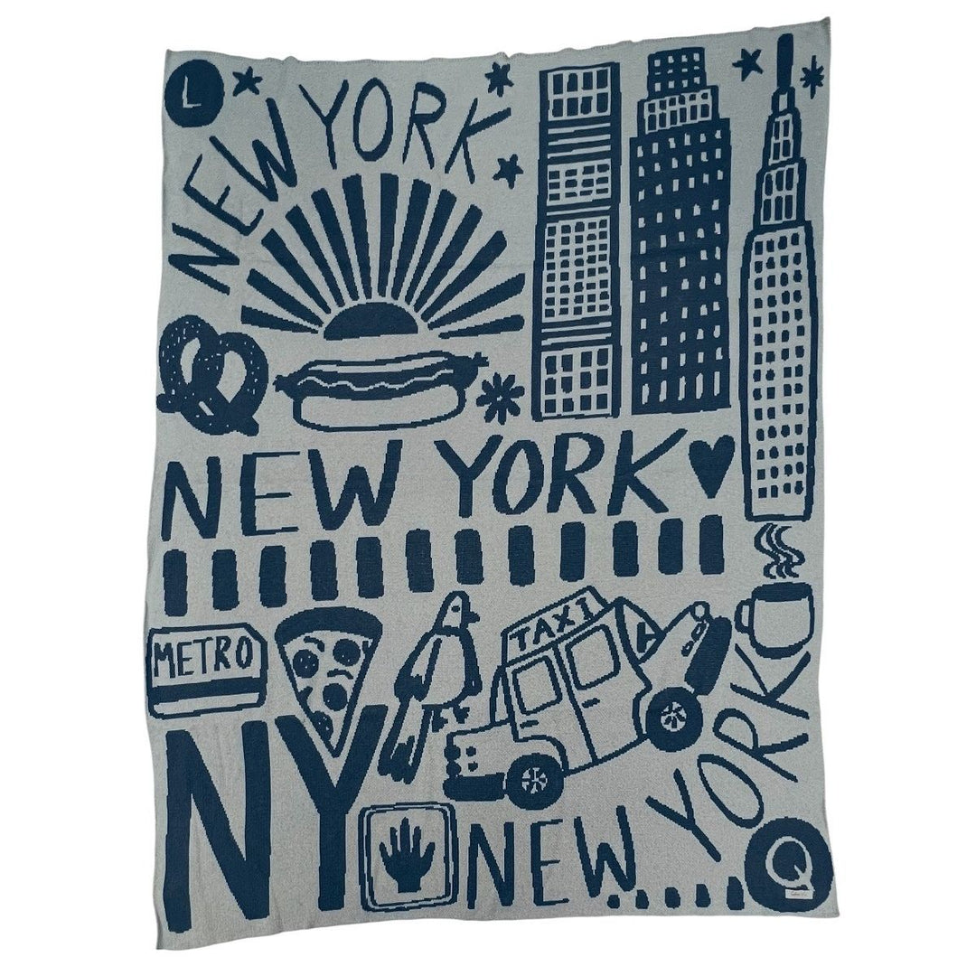New York Knit Blanket Throw
