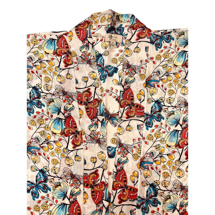 Women's Kimono Sleeve Butterflies Top
