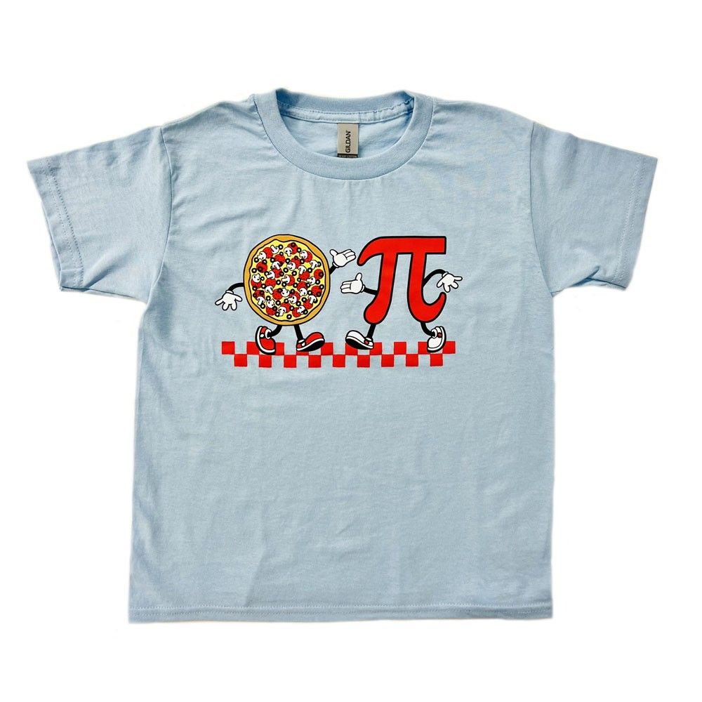 Youth Lt Blue Pizza Pi Pals T-Shirt
