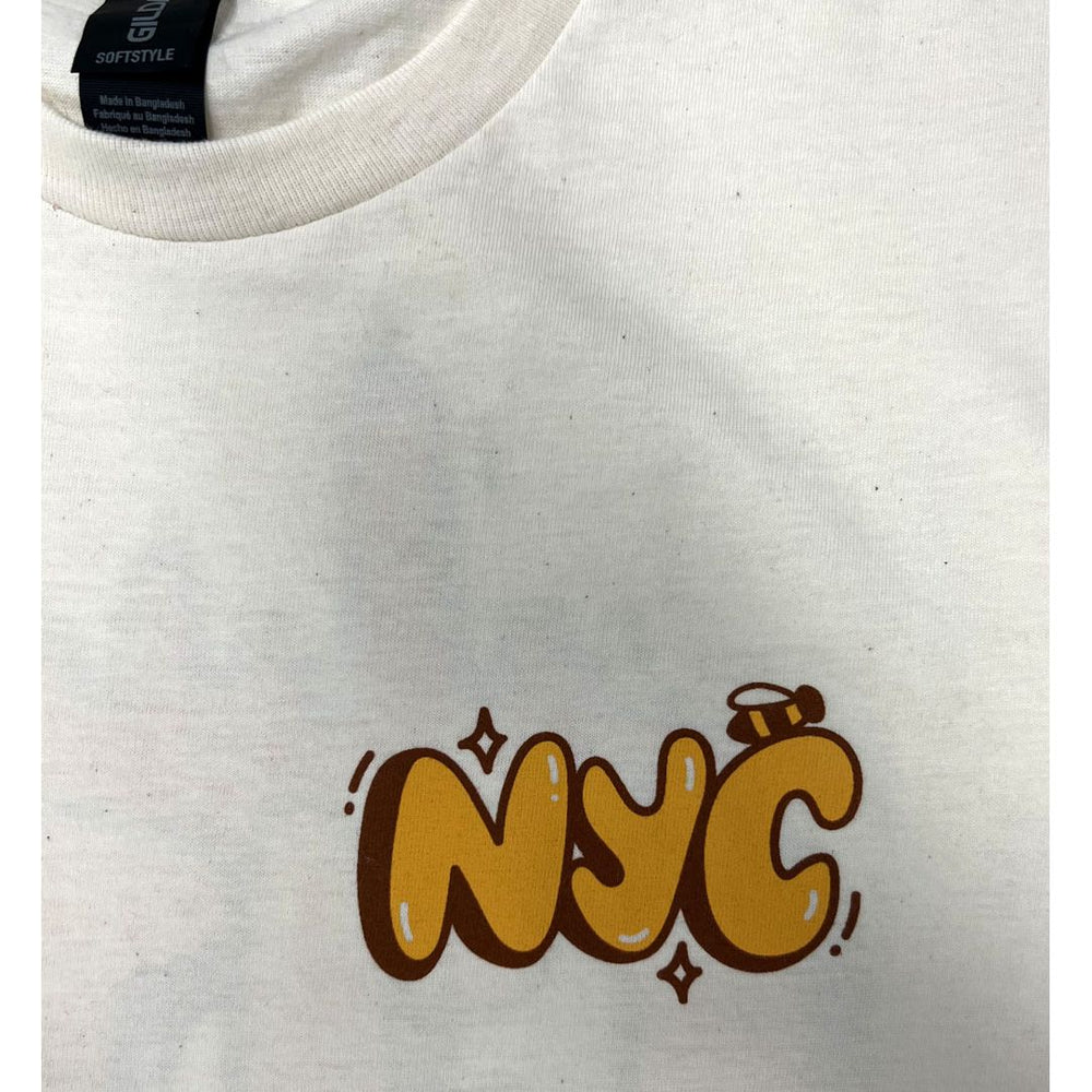 Adult AMNH Gilder Center City Bee T-Shirt Front