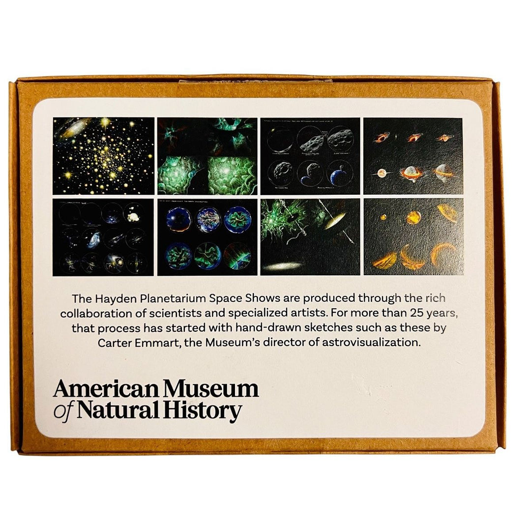 Set of 8 Notecards of Scenes from the Museum's Space Shows designs