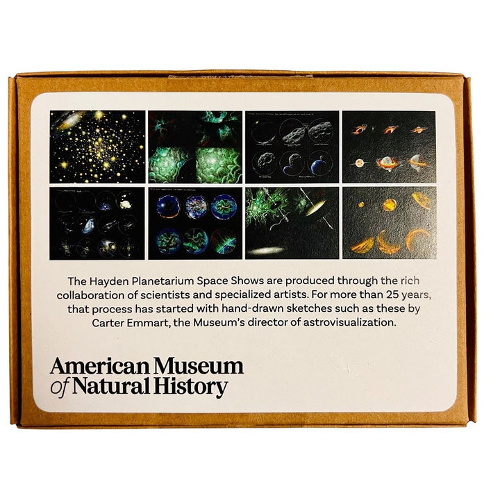Set of 8 Notecards of Scenes from the Museum's Space Shows designs