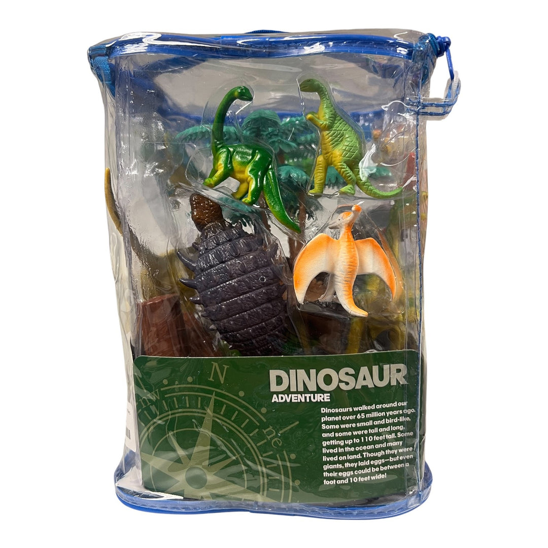 23 Pc. Dinosaur Adventure Set in Carry Bag