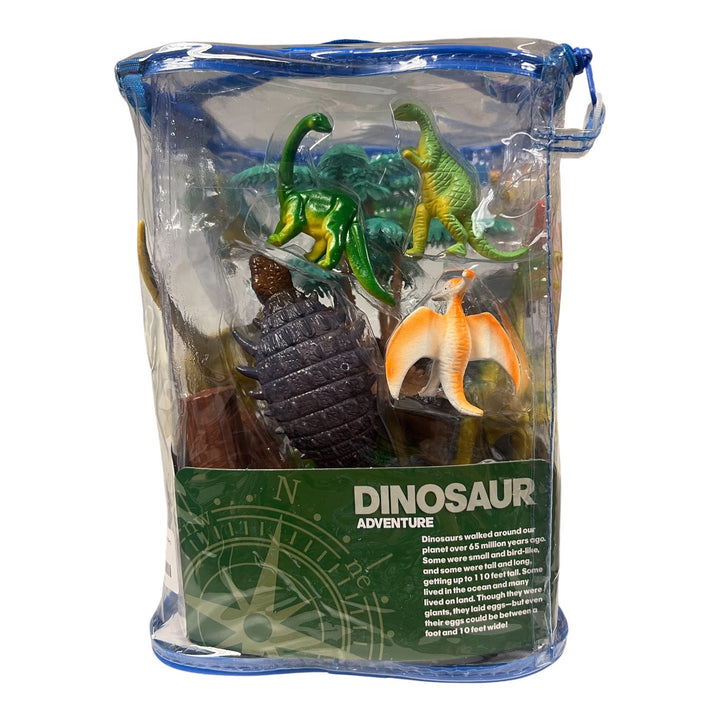 23 Pc. Dinosaur Adventure Set in Carry Bag