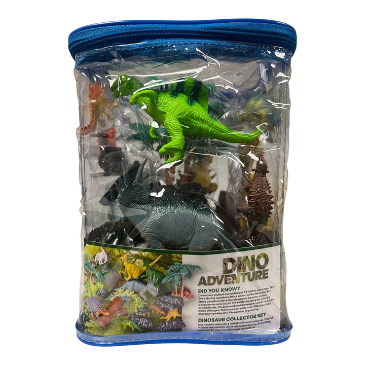 23 Pc. Dinosaur Adventure Set in Carry Bag