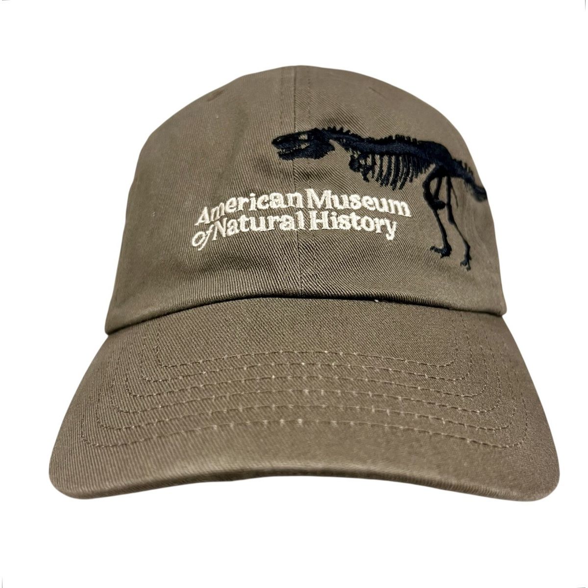 Adult AMNH T.Rex Embroidered Olive Cap | AMNH Shop