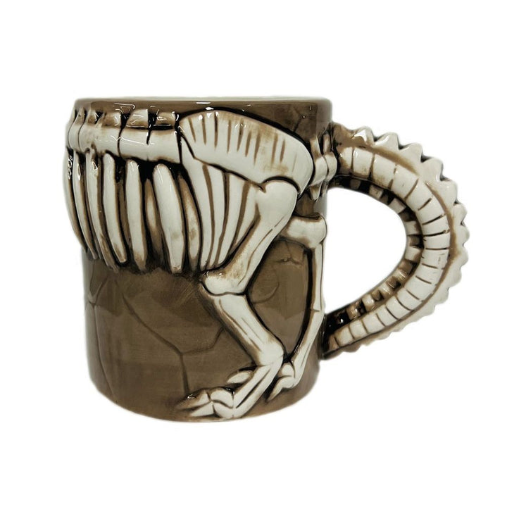 Large Ceramic Dino Skeleton Mug Reverse