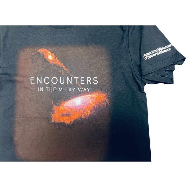 Adult AMNH Encounters in the Milky Way T-Shirt closeup