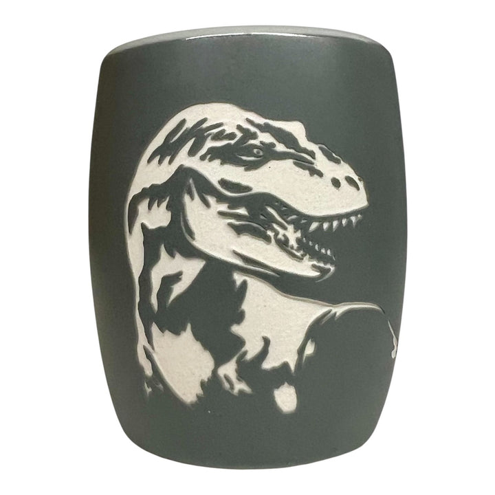 Etched Ceramic T-Rex Shot Glass
