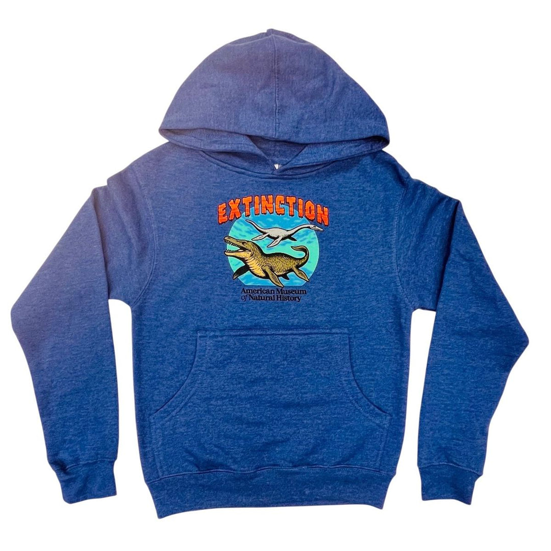 Youth Blue Fleece AMNH Extinction Hoodie
