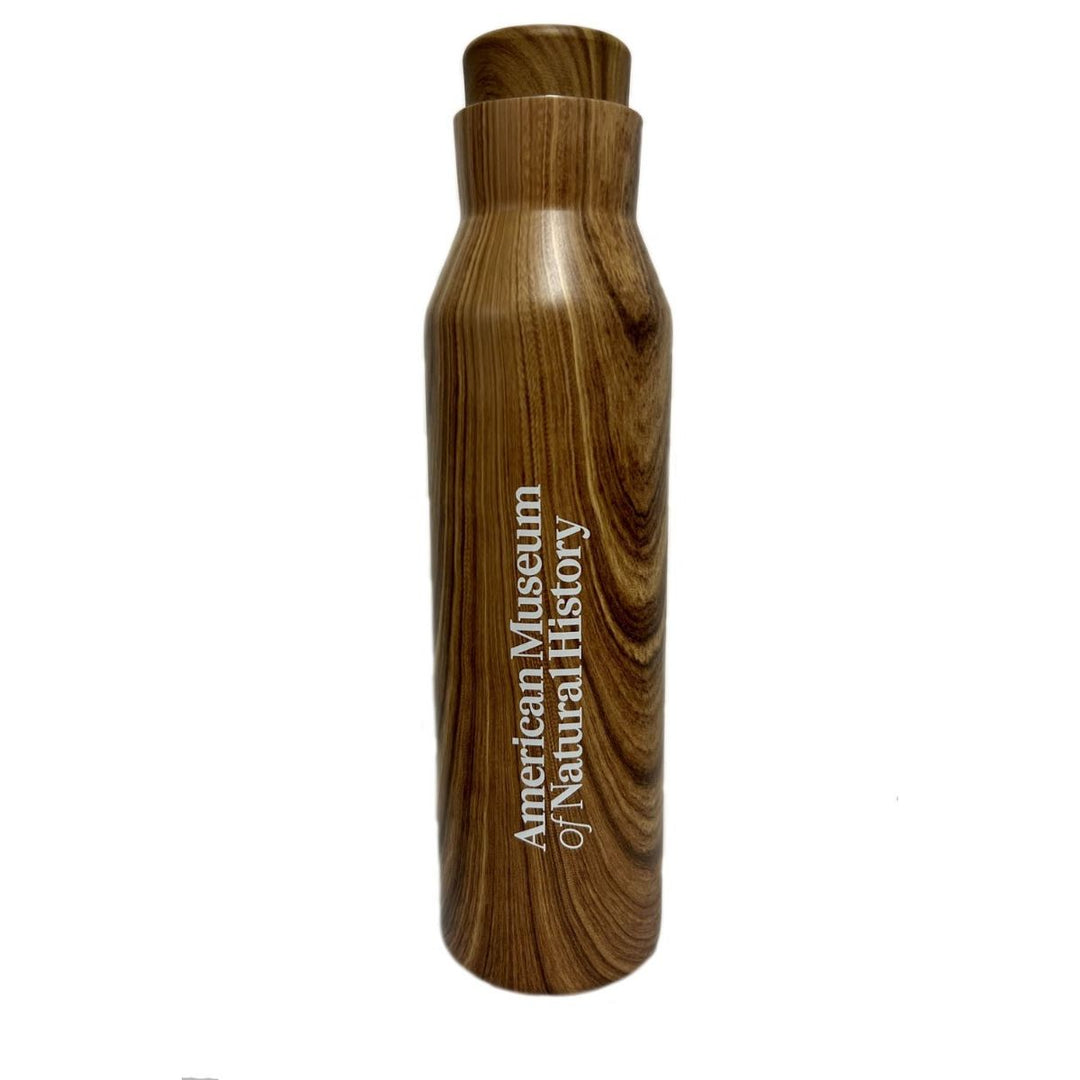AMNH Faux Wood Insulated Bottle