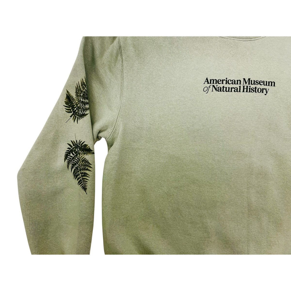 Adult Seafoam Fern Crew Sweatshirt closeup