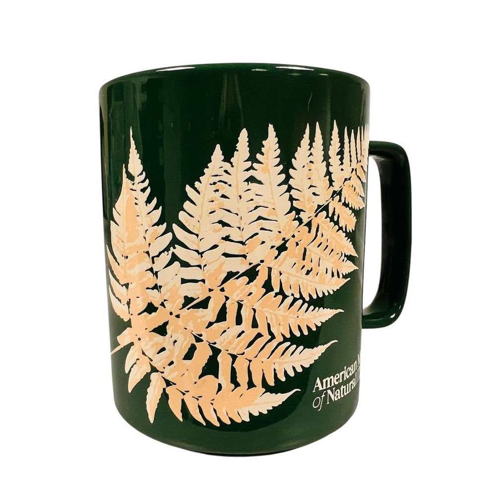AMNH Glossy Forest Green Fern Mug 2