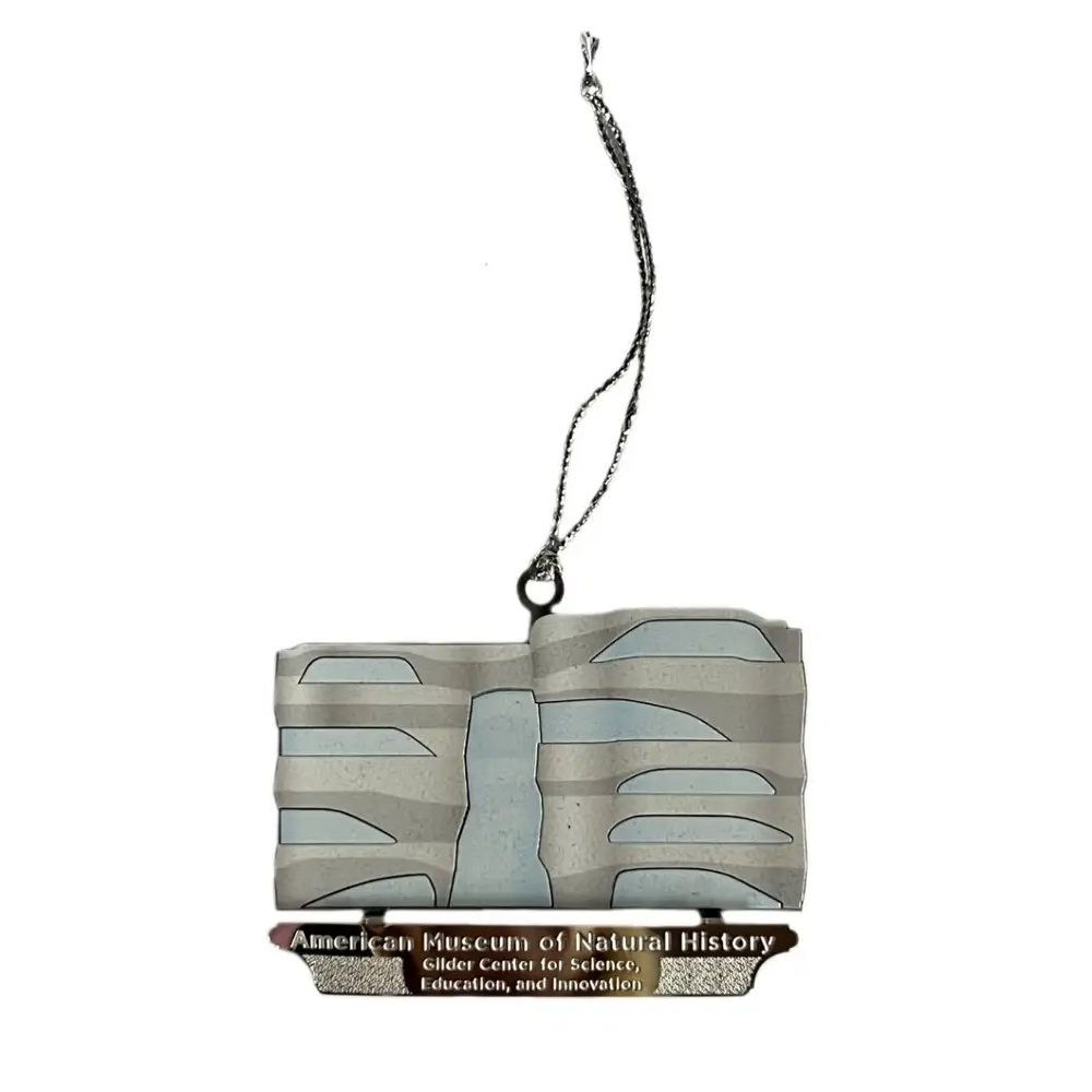 Exclusive Gilder Center Facade Enameled Brass Ornament