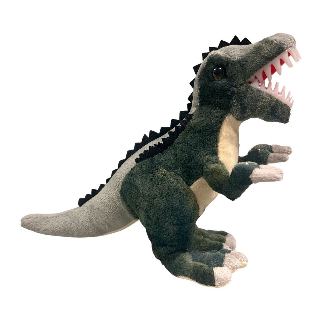 12 Inch Gray Textured Plush T.rex 