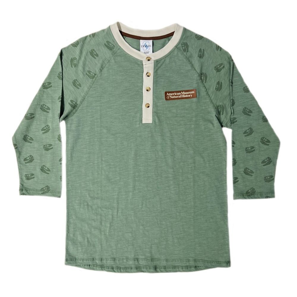 Adult AMNH Henley 3/4 Sleeve T-Shirt