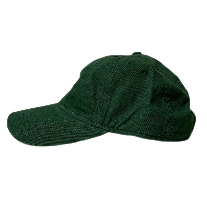 Adult Dk Green Embroidered T.Rex Skull Cap Side