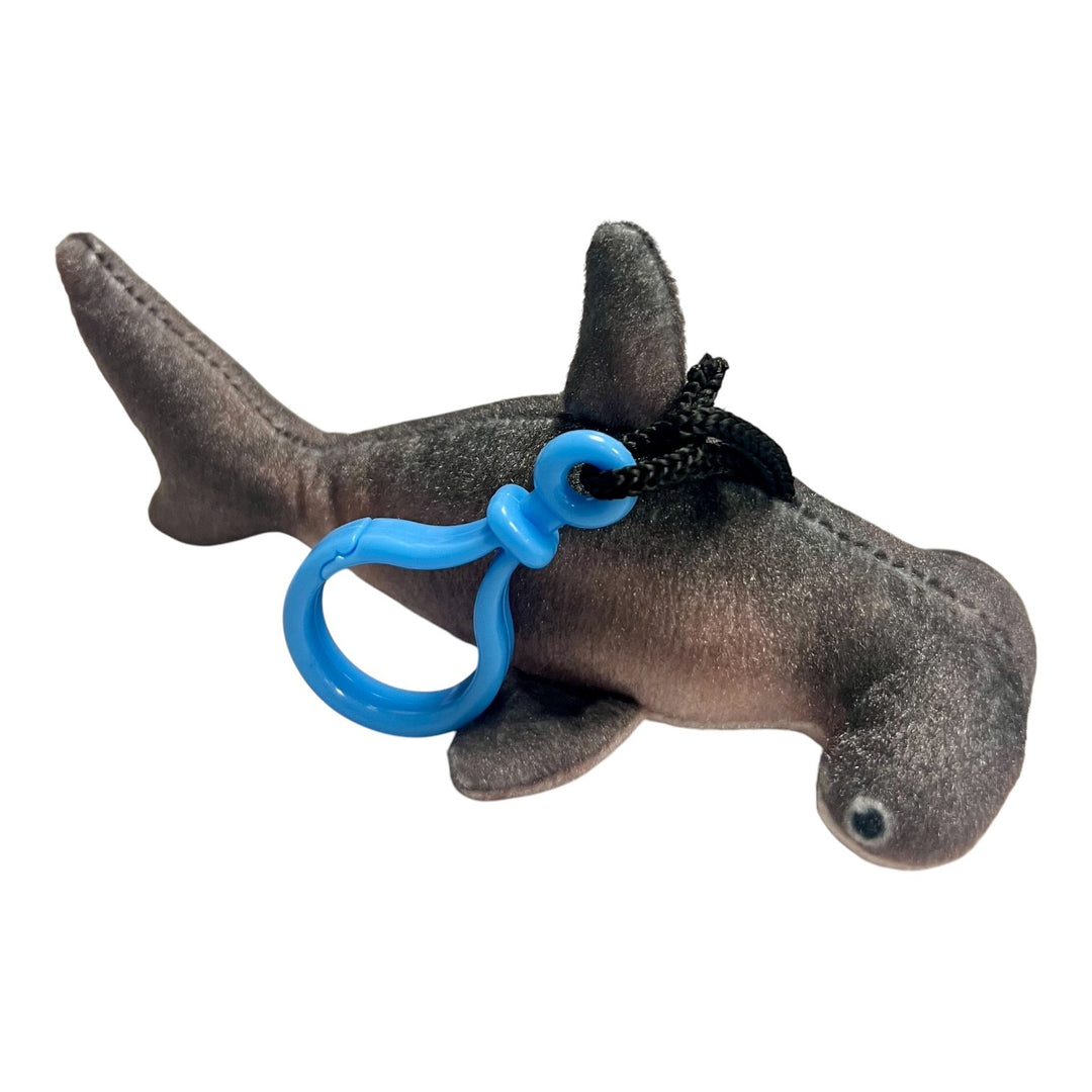 Plush Shark Keychain / Backpack Clip - 2 Styles