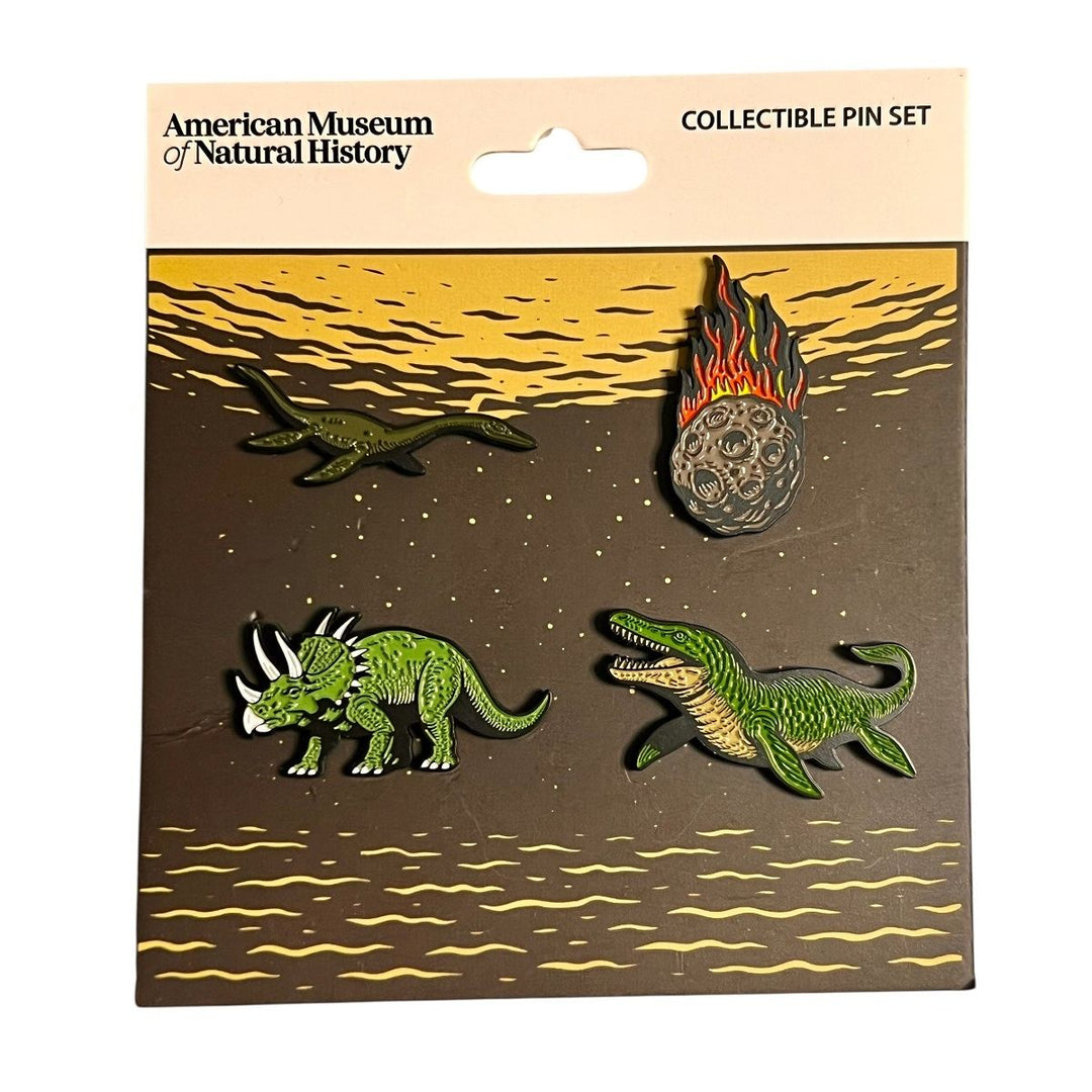 Impact: The End of the Age of Dinosaurs 4 Pc Pin Set
