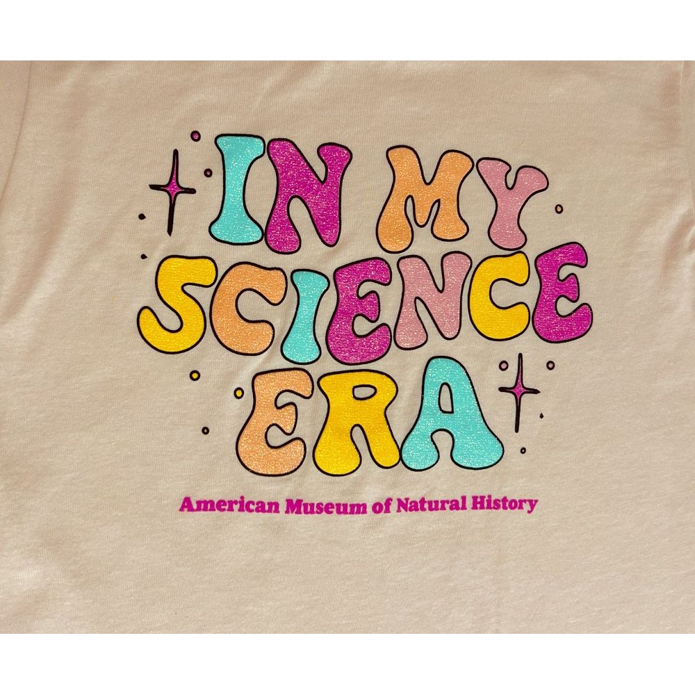 Youth AMNH Pink In My Science Era T-Shirt closeup