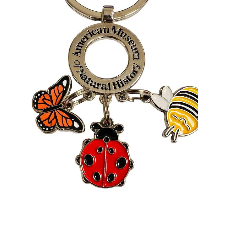 American Museum of Natural History Insect Charms Keychain closeup