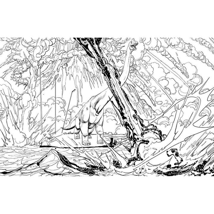 Jurassic World: The Official Coloring Book page