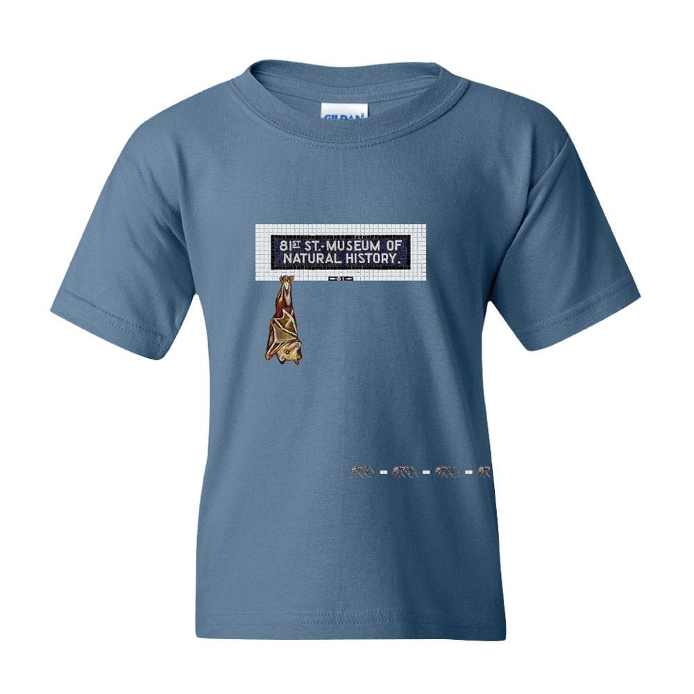 Youth MTA Subway Station Art Bat T-Shirt
