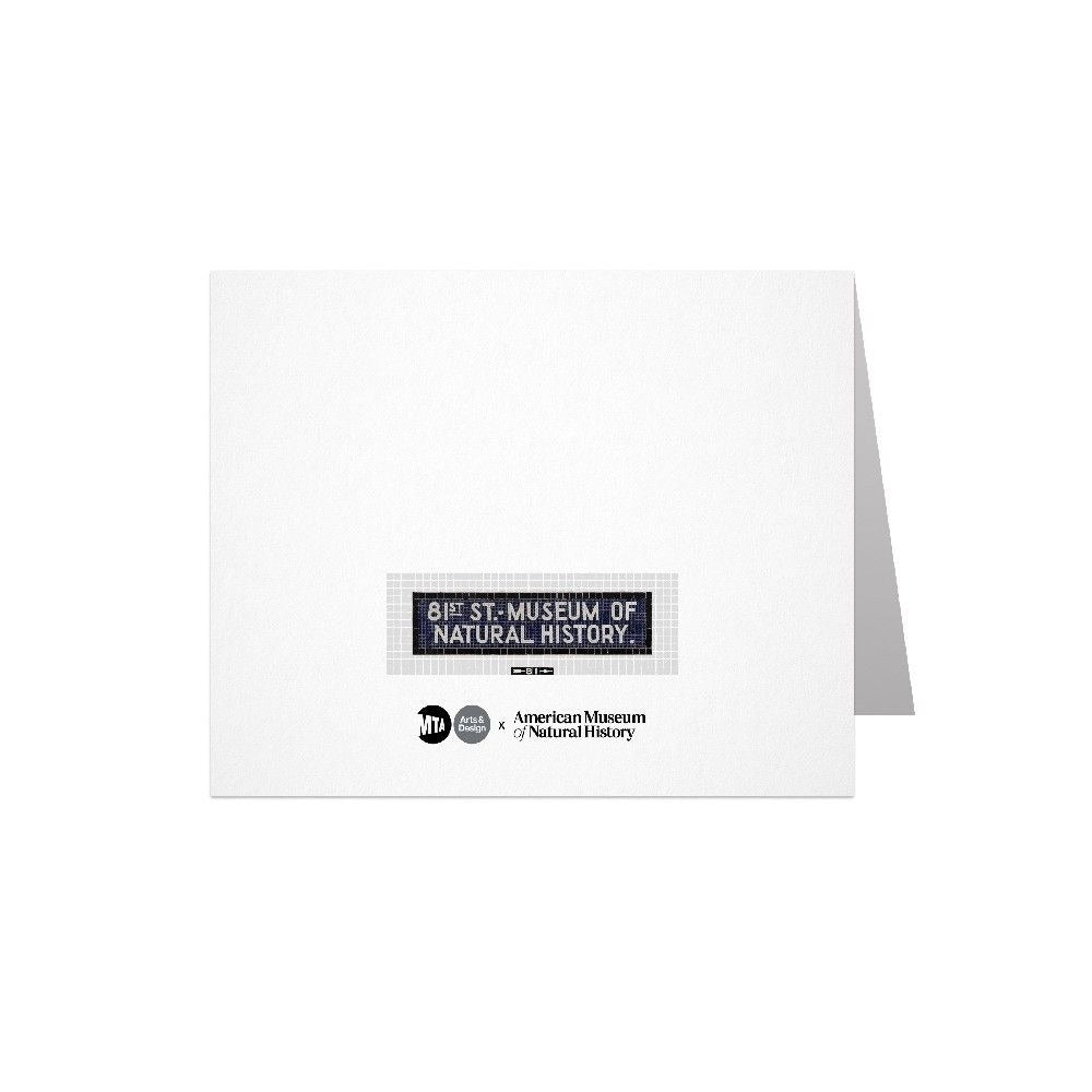 MTA Subway Art Notecard - Snake back