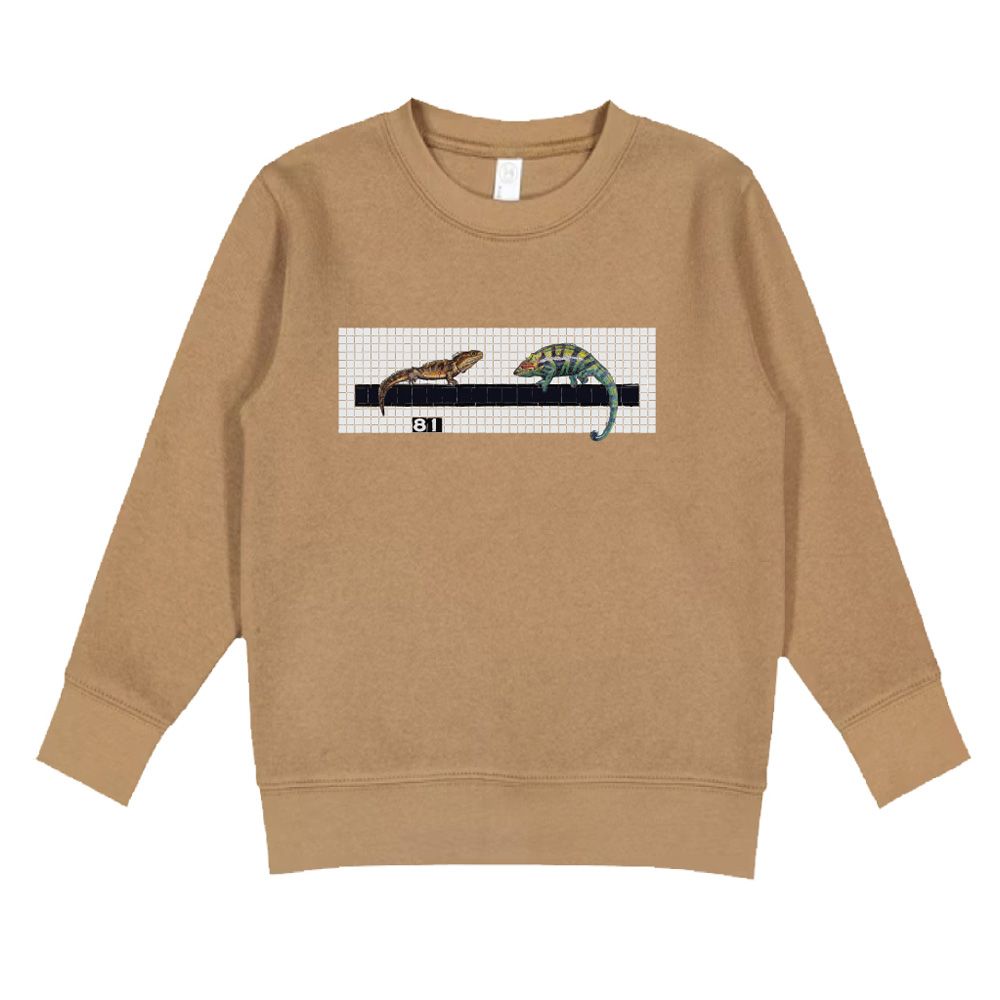 Youth Subway Station Art Lizards Sweatshirt