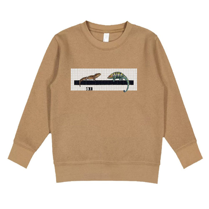 Youth Subway Station Art Lizards Sweatshirt