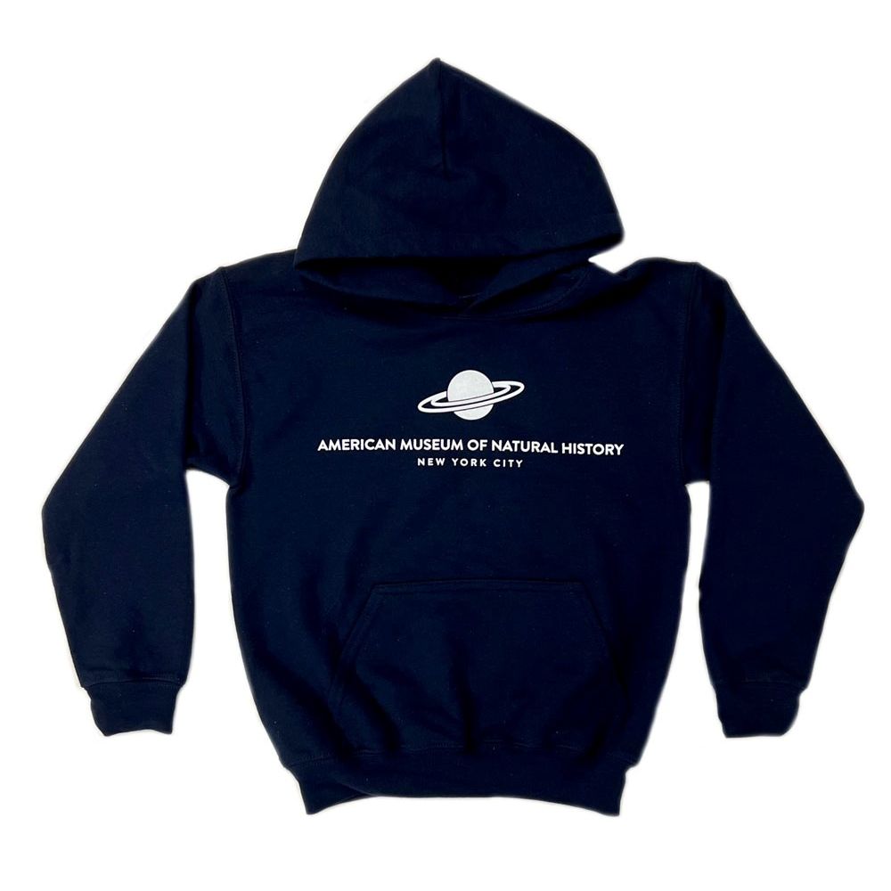 Youth Navy Fleece AMNH Saturn Hoodie