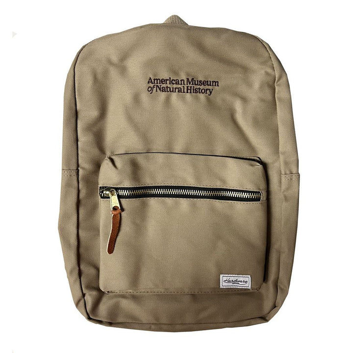AMNH Khaki Canvas Backpack