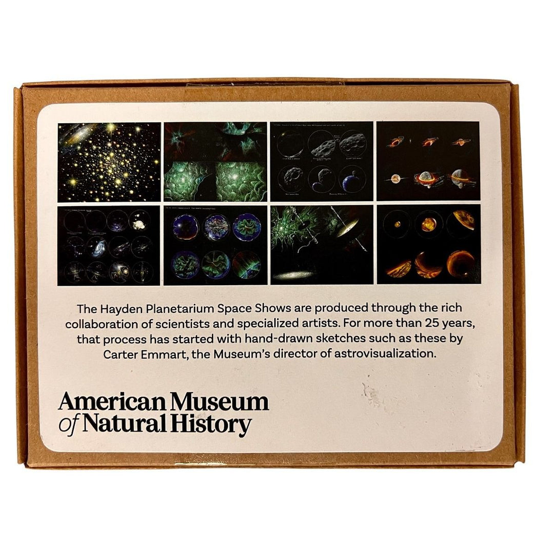 Set of 8 Notecards of Scenes from the Museum's Space Shows back